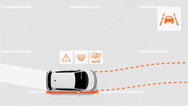 new Dacia Spring - lane departure warning